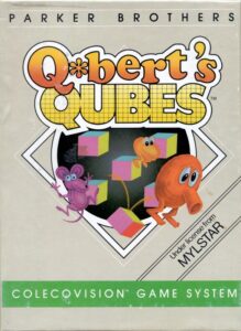 Q*bert’s Qubes ColecoVision box art