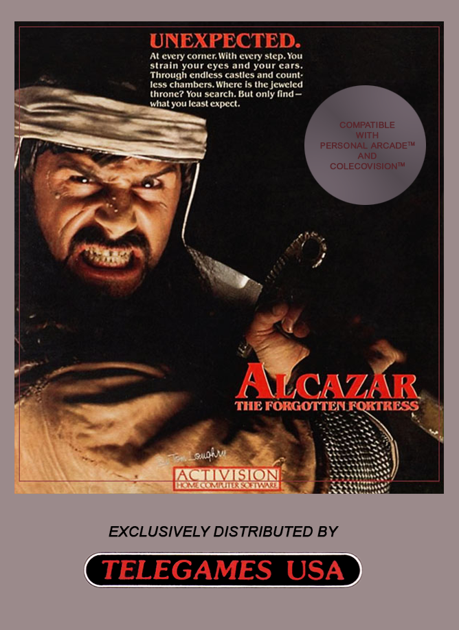 Alcazar: The Forgotten Fortress ColecoVision box art