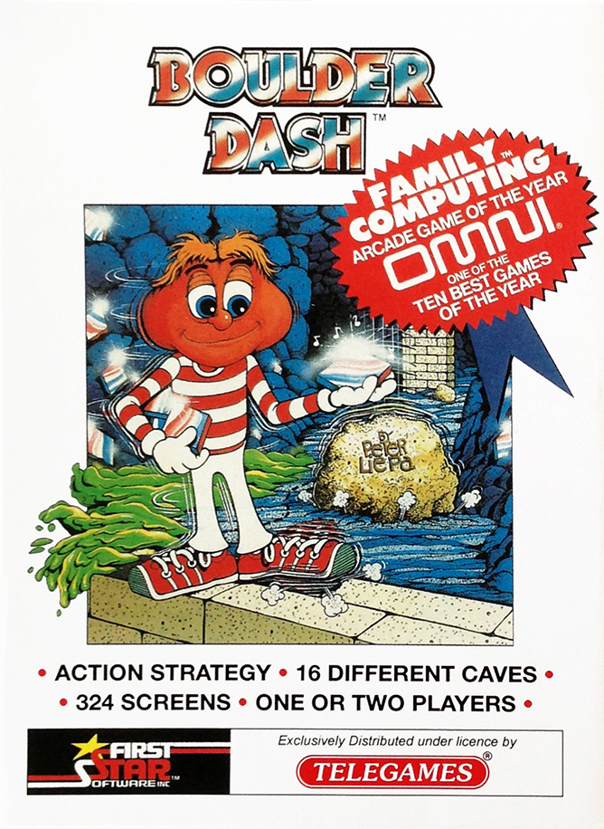 Boulder Dash ColecoVision box art